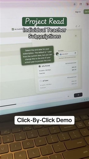 😲 Individual Subscriptions Project Read #ufli #readingtutor #edtechtools #projectreadai #learntoread