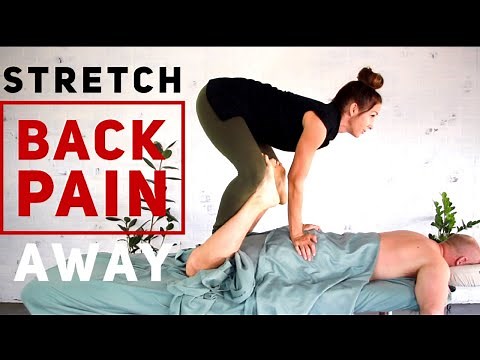 Eliminate Back Pain | Use Thai Yoga Massage 2 Stretch out a partner | My favorite stretches!