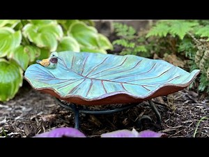 How to imprint a leaf onto clay!