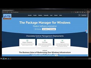 Install software quickly on a new machine with Chocolatey