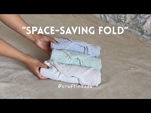 How to Fold Towels Like a Pro | Space-Saving & Neat Towel Hack