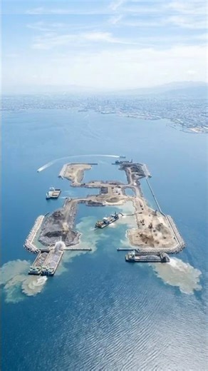 Kansai Airport Built in the Middle of the Sea 🌊✈️ #shorts #kansai