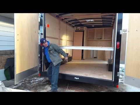 Ceiling bed for a enclosed trailer remodel