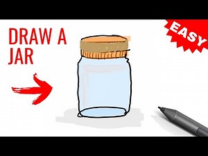 How To Draw a Jar Step By Step for Beginners and Kids (Easy)