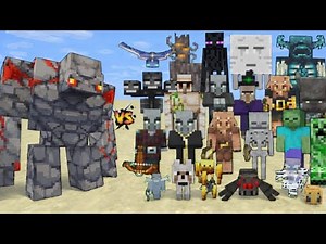 Redstone Golem vs All Mobs in Minecraft Redstone Golem (Minecraft Dungeons) vs All Mobs