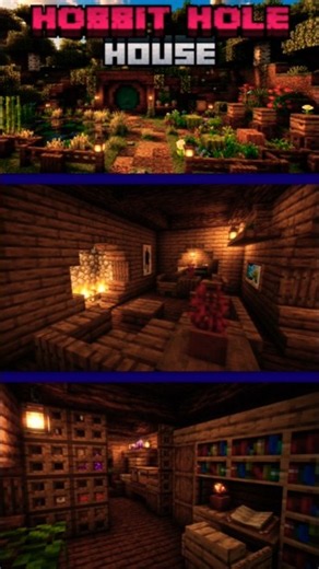 Rabit Hole House Garden in Minecraft 🤔🥰