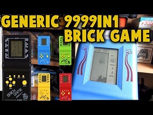 Color E9999-in-1 LCD Brick Classic Game Review (9999 in 1) Gameplay