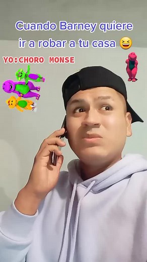 Barney quiere robar a tu casa 😆