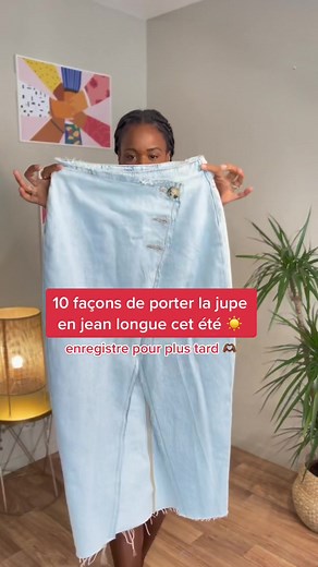 Comment styliser la jupe longue en jean