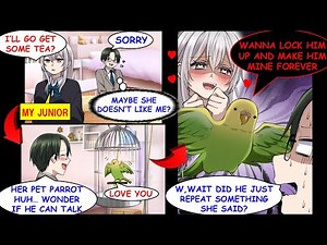 [Manga Dub] My Cold Coworker’s Pet Parrot Suddenly Started Confessing Its Love To Me.[RomCom]