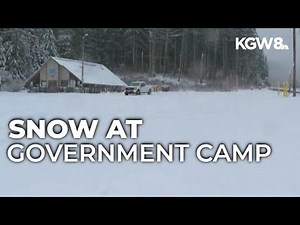 Snowfall arrives on Mount Hood after delayed start to ski season
