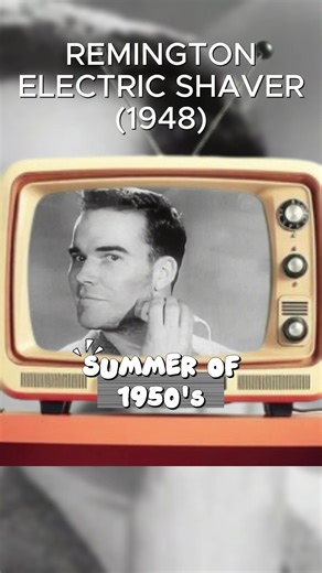 Shaving Goes Electric — 1948 Remington Commercial #Remington #ElectricShaver #VintageCommercial #ClassicAds #1940sTV #RetroTech #RetroAdvertising #OldSchoolMarketing #Nostalgia #SummerOf1950s