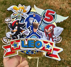 Sonic Cake Topper - Etsy