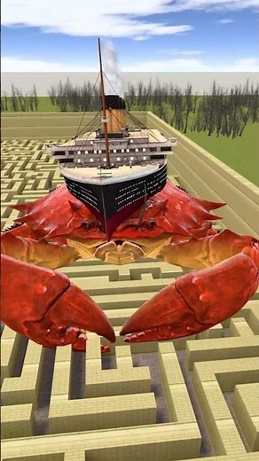 ¡Crabtanic Gigante vs Prensa Hidráulica Enorme! #gmod