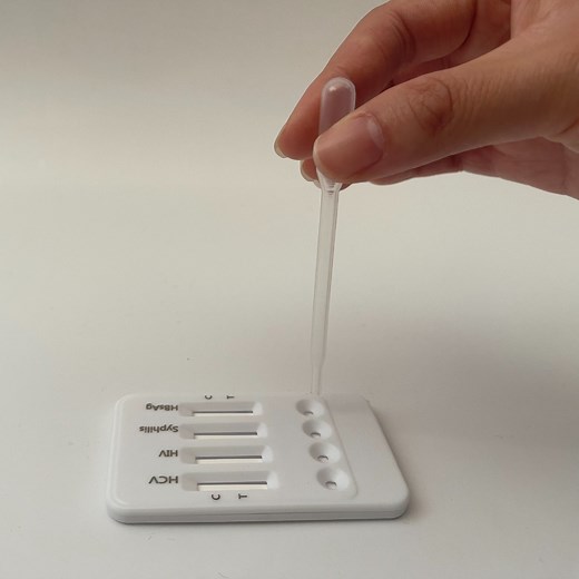 [Hot Item] Hbsag, HCV, HIV & Syphilis Rapid Test Combo Bood One Step Device Kit