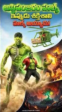 అస్థిపంజరం హల్క్😭 vs పవర్ హల్క్!🔥💪| Skeleton Hulk vs Power Hulk | #HulkTelugu #hulkshorts