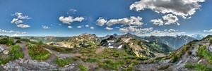 Yellow Aster Butte, Eastern Summit Vista, Mount Baker Wilderness, Washington 360 Panorama | 360Cities