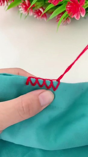 Hand sewing stitch tutorial - hand overlock.🍀🪡#diyfashion #diyproject #sewingtips #sewingpattern #diybag #sewingtutorial #stitching #overlockersewing #stitchlover #diy #stitch #patchwork #handmadework #handsewn #sewingtiktok