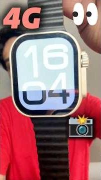 Apple ultra looks With camera+4G sim support 😍 Smartwatch with camera #new #techpokeshorts