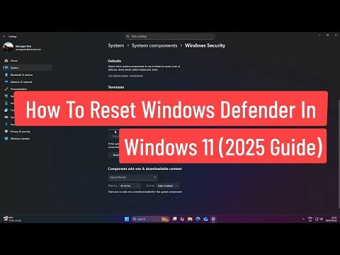 How to Reset Windows Defender in Windows 11 (2025 Guide)