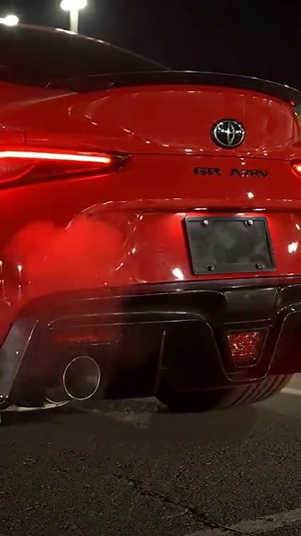 Toyota Supra A90 Brutal Start & Max Rev – Pure Turbo Sound! 🔥 #carasmr