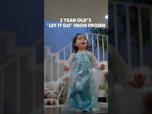 2 Year Old Singing Let It Go from ‪@Disney‬ Frozen Jr.