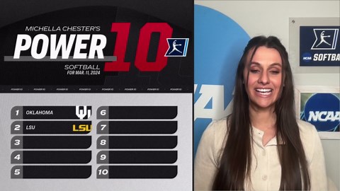 College softball rankings: LSU moves up, Virginia Tech enters Power 10