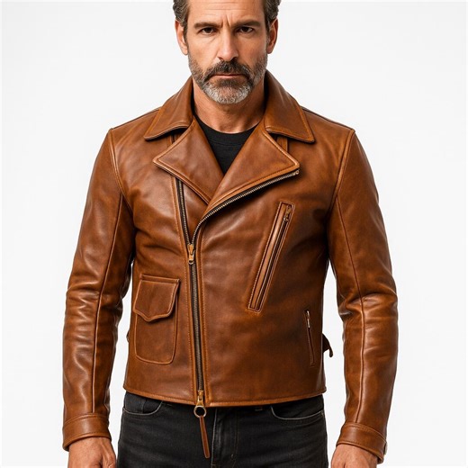 Vintage Distressed Brown Suede Leather Biker Jacket: Handmade Retro Moto Style - Etsy