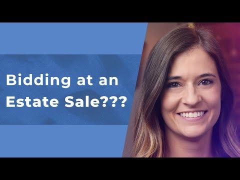Placing Bids at an Estate Sale
