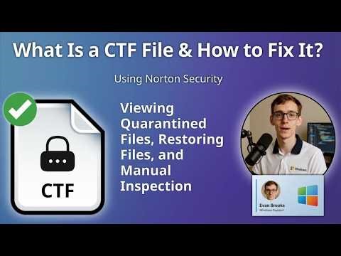 How to Open CTF Files (Norton Security)