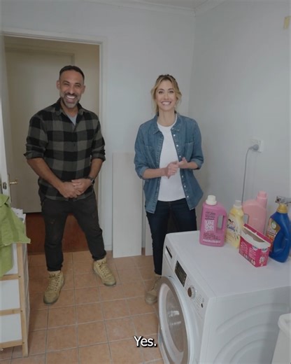 With three girls and two dogs, Dan and Tess are always doing laundry. While Adam and Juliet can’t make the washing disappear, they can make it easier and a whole lot more stylish. They’ve given this tired old laundry a clever, space-saving makeover and the result is packed with ideas you can steal for your own home! Catch this story on Friday at 7pm on 7 and 7two. | Better Homes and Gardens Australia
