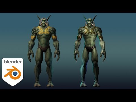 Warcraft art with Blender: 02 - Polishing the character model
