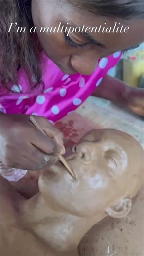 Male sculptural model for a movie set 🥰#Artist #viral #art #sculptor