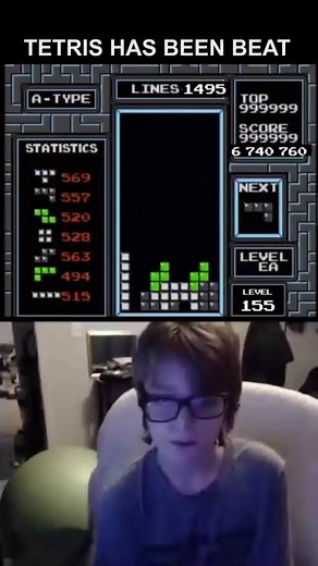 292K views · 605 reactions | Blue Scuti is the first player to crash the game! He also achieved 3 world records while doing so. Score. Lines. Level. #tetris | Classic Tetris World Championship | Facebook