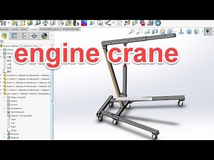 Solidworks tips #6 weldments tutorials modeling a engine crane