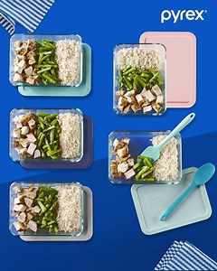 2.5K views · 54 reactions | Ahorra tiempo por las mañanas y mejor prepara el almuerzo de toda la semana el domingo por la tarde. Utiliza tus recipientes de vidrio para mantenerlo fresco cada día. | Pyrex | Facebook