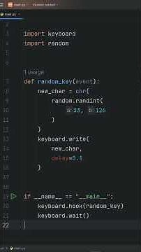 Breaking the keyboard in Python #python #code