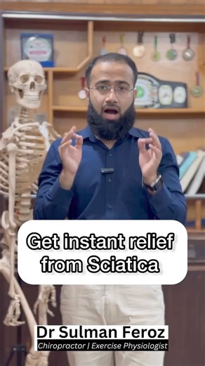 673K views · 10K reactions | Get instant relief from sciatica pain #Sciatica #LowerBackPain #TipsAndTricks #ForYou #Following #Tips #Trend #Lifestyle | Dr Sulman Feroz | Facebook