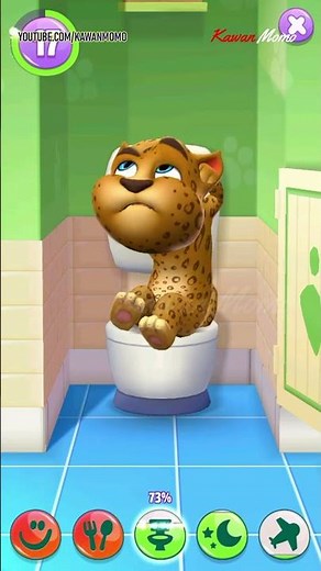 My Talking Tom 2 || Funny Talking Tom Poop Sound in Toilet Bathroom Level 17