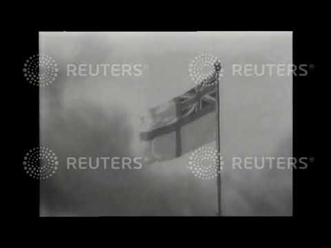 1946 Warship, King George V, returns to Portsmouth