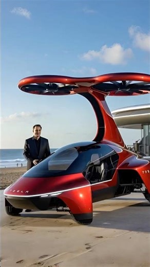 #elonmusk #tesla Hover Car Concept | AI-Generated Future Vehicle #elonmusk #futuristic #shorts