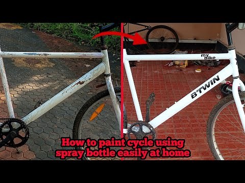 HOW TO PAINT BICYCLE AT HOME | Easy | Btwin cycle painting and restoration