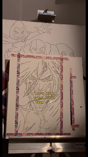 drawing erens titan form!!🗝🕊 #CorollaCrossStep #eren #erenjaeger #aot #aotseason4 #anime #animeedit #fyp #fypシ #viral