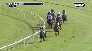 Kitty Galore makes all to get off the mark over hurdles under Sean O'Keeffe in the Irish Racing Wall Calendar 2021 Mares Handicap Hurdle. John Patrick Ryan the winning trainer  | Limerick Racecourse | Facebook