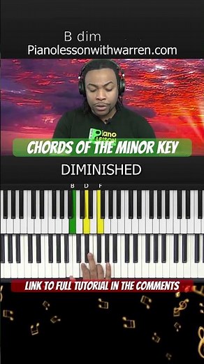 Minor key Piano Chords