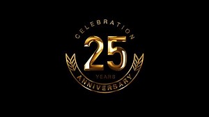 25th Golden Anniversary Celebration Happy 25 Stock Footage Video (100% Royalty-free) 3539044663 | Shutterstock