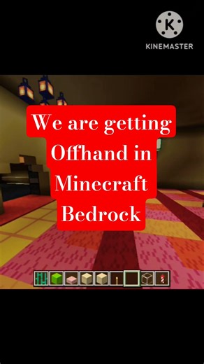 bedrock edition offhand? #minecraft #shorts