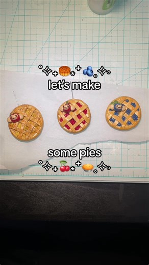 Delicious Polymer Clay Pie Charms Tutorial