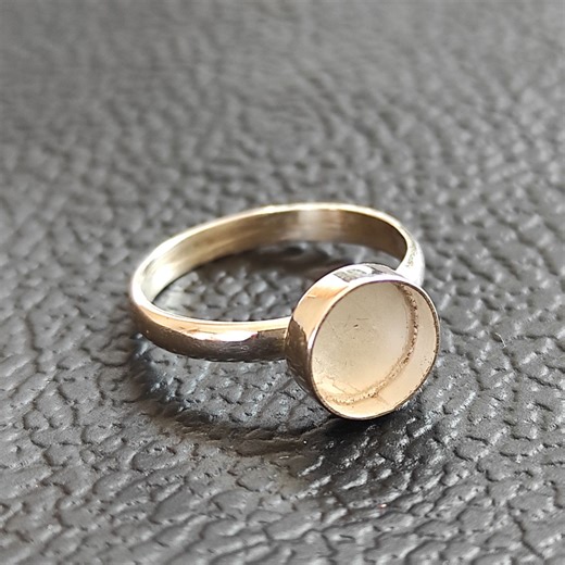 Sterling Silver Plated Bezel Cup Ring Blank: DIY Jewelry Supplies (2-40 MM) - Etsy Australia