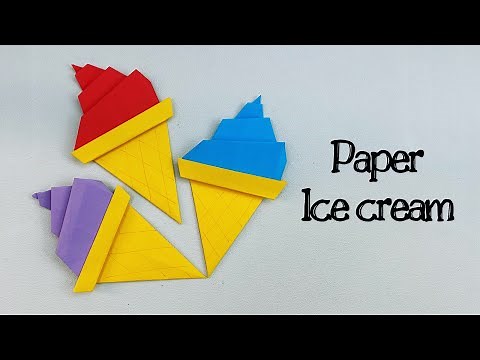 How To Make Easy Paper ICE CREAM For Kids / Nursery Craft Ideas / Paper Craft Easy / KIDS crafts